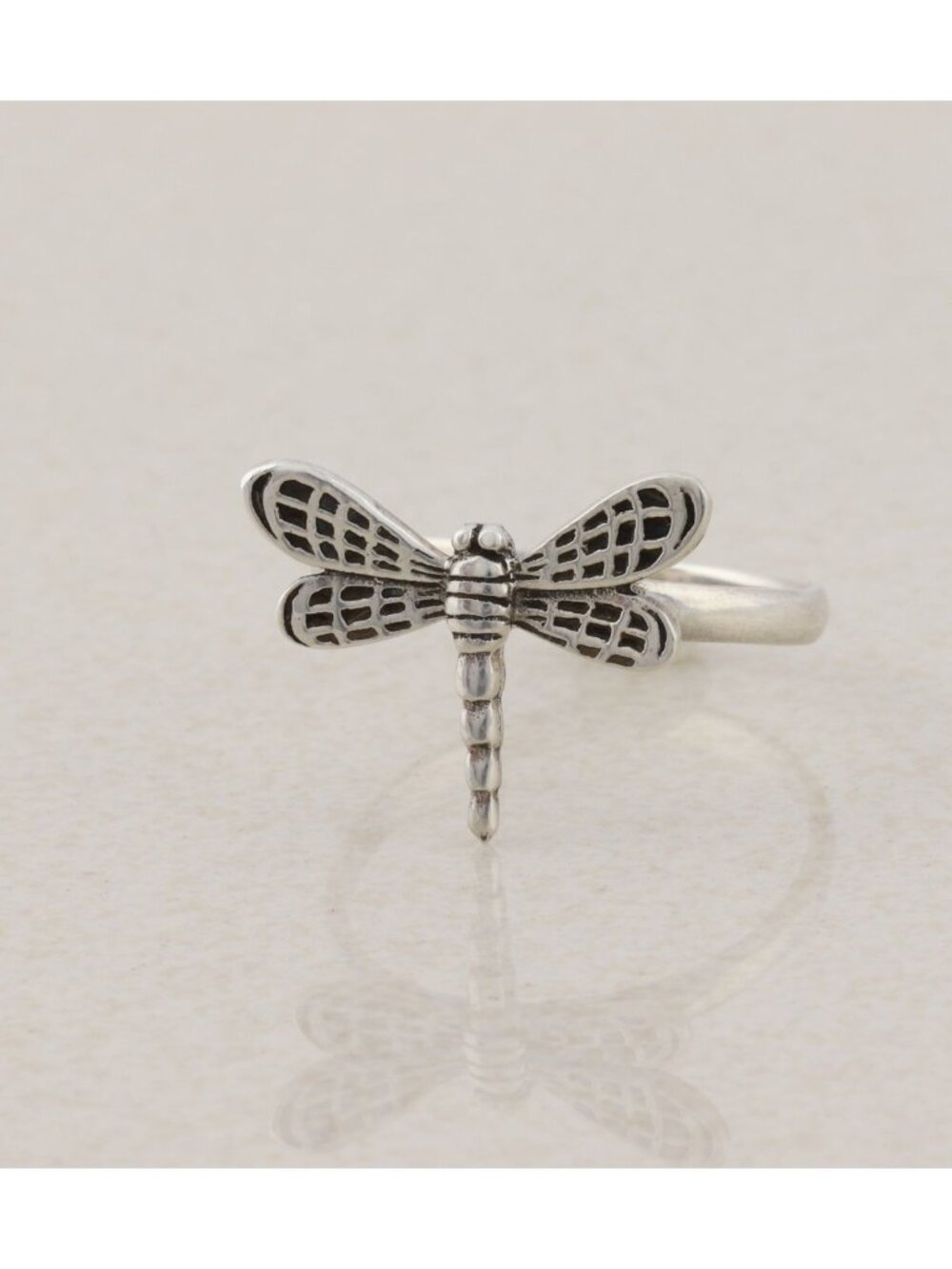 Sterling Silver Dragonfly Ring Size 9 - Picture 4 of 7